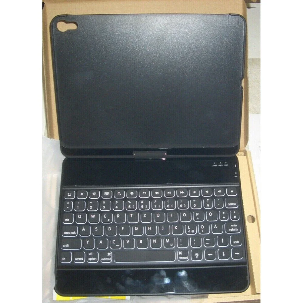 LENRICH Case with Keyboard for Apple iPad Pro 12.9 - Black